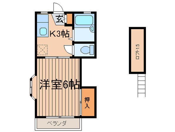 メゾンペ－ル・メ－ルの物件間取画像